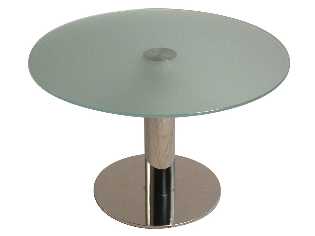 Satigny | Couch & round table in glass