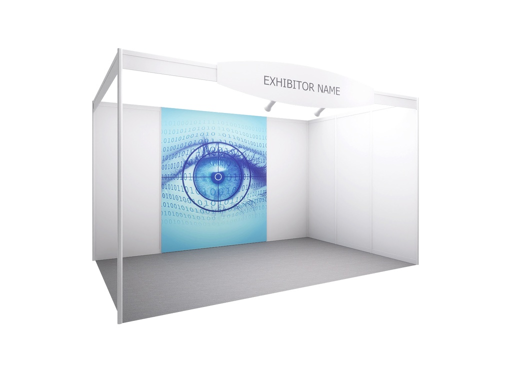 171 Impression tissu avec profil aluminium