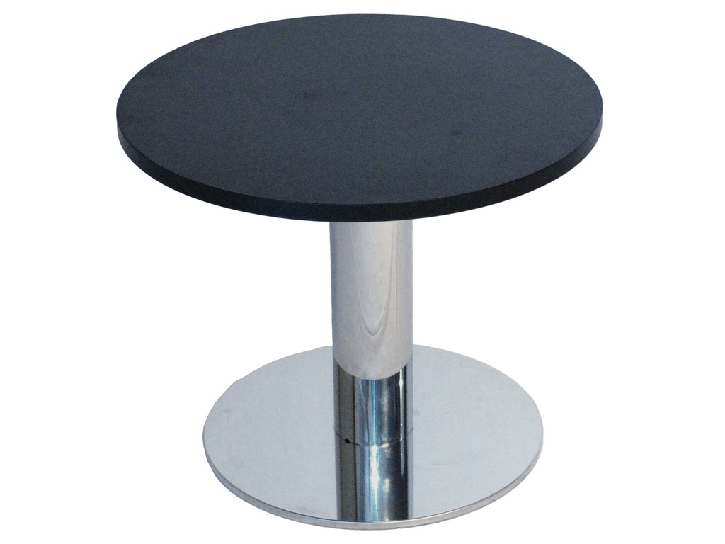 Table Glaris basse | Ronde en bois noir | H50xD50cm