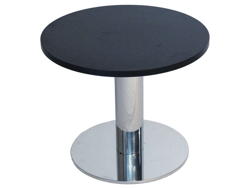 Table Glaris basse | Ronde en bois noir | H50xD50cm